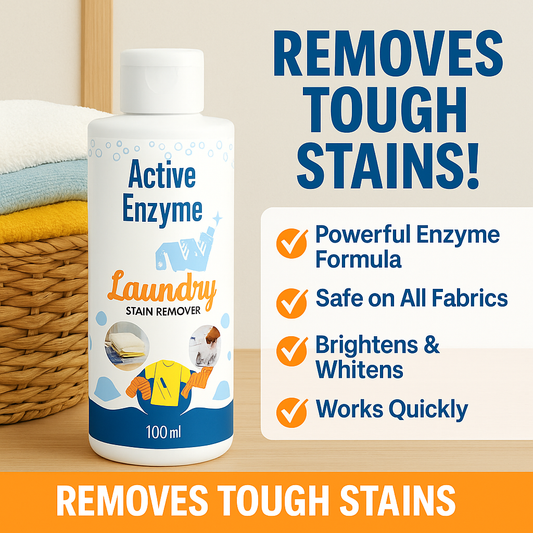 🧴 Active Enzyme Laundry Stain Remover - 🔥 Buy 1 Get 1 Free 🔥