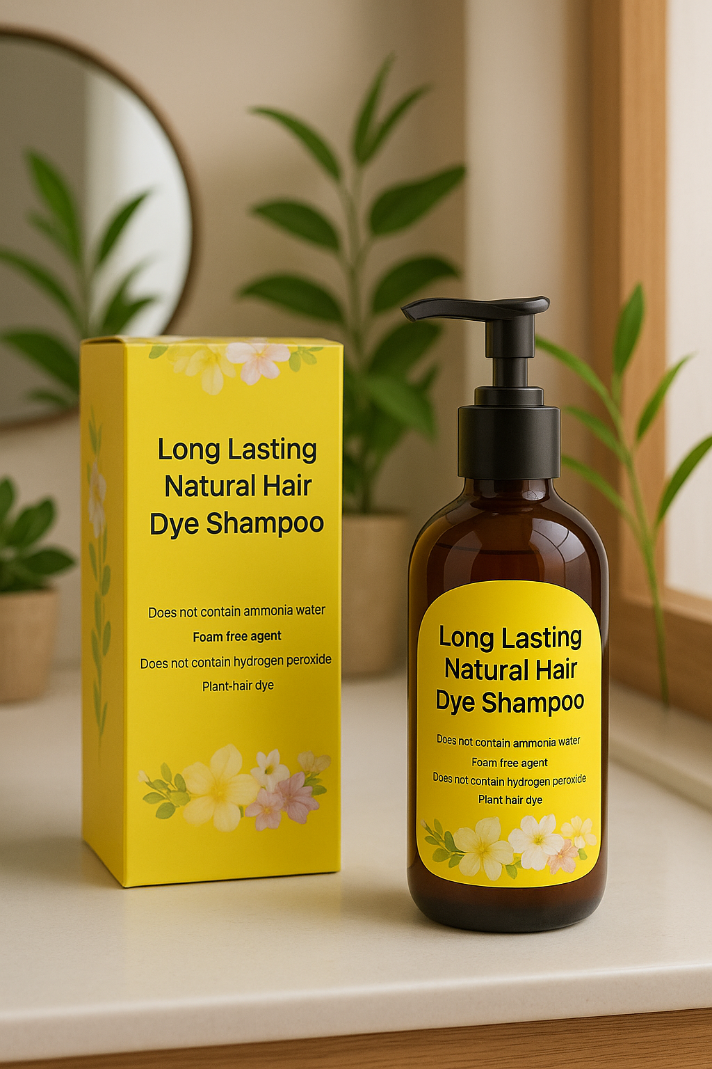 Long Lasting Natural Hair Dye Shampoo β Buy 1 Get 3 Free Limited Offer