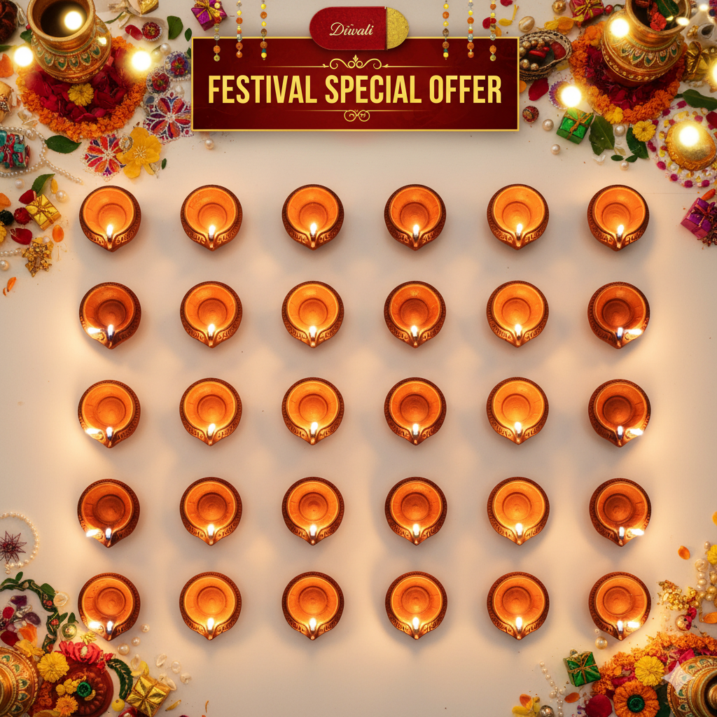 LED Water Sensor Diyas – A Safe, Elegant Glow for Every Occasion (Pack of 6\12\18\24)