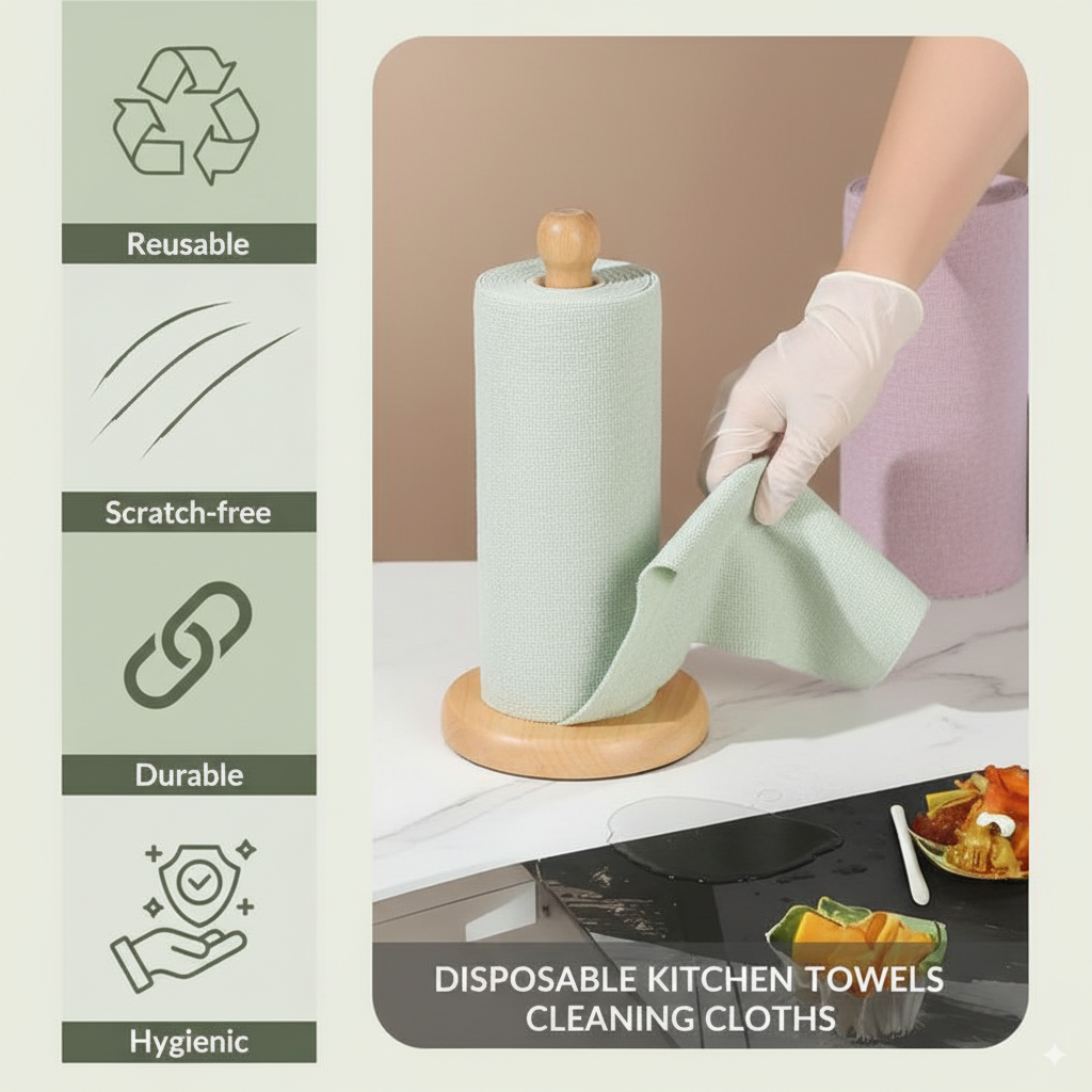 Disposable Kitchen Towels (75 Sheets) β Super Absorbent | 50% OFF