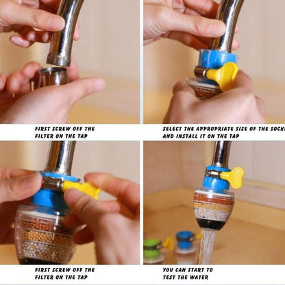 🔥 Buy 1 Get 1 FREE 🔥 Home Kitchen Faucet Tap Water Clean Purifier Filter