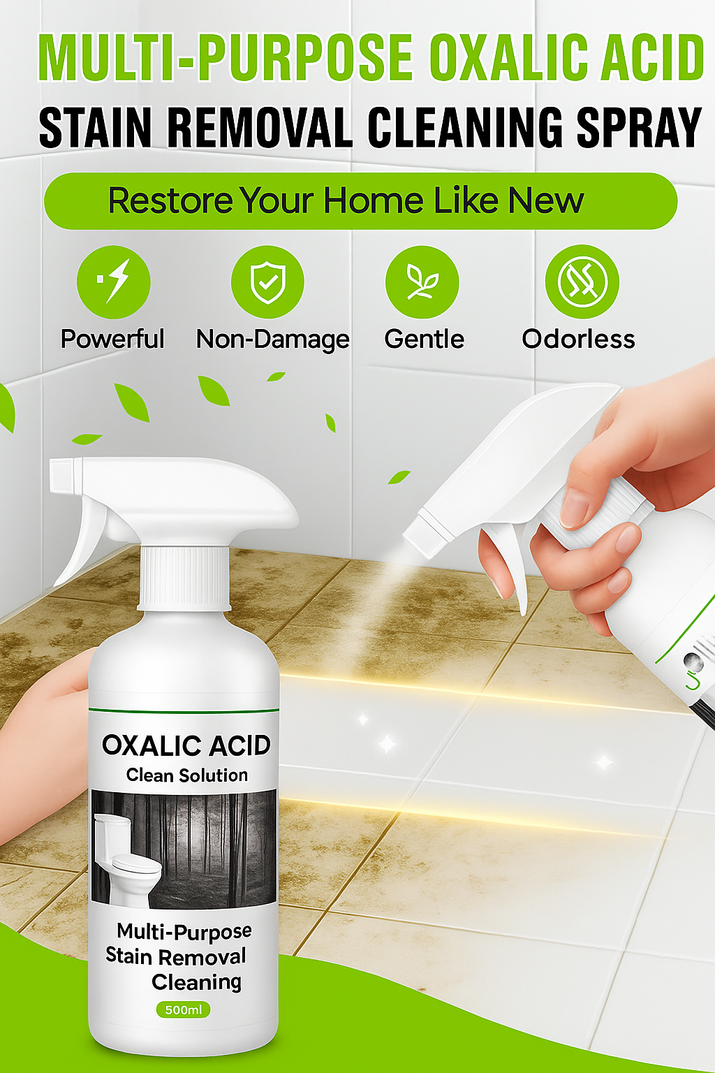 🔥 BUY 1 GET 1 FREE 🔥  Multi-Purpose Oxalic Acid Stain Removal Spray