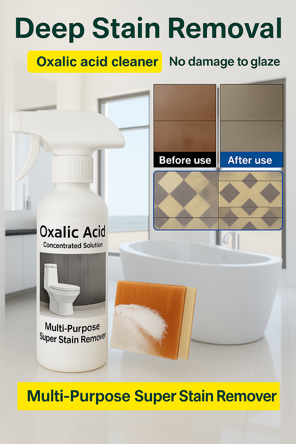 🔥 BUY 1 GET 1 FREE 🔥  Multi-Purpose Oxalic Acid Stain Removal Spray