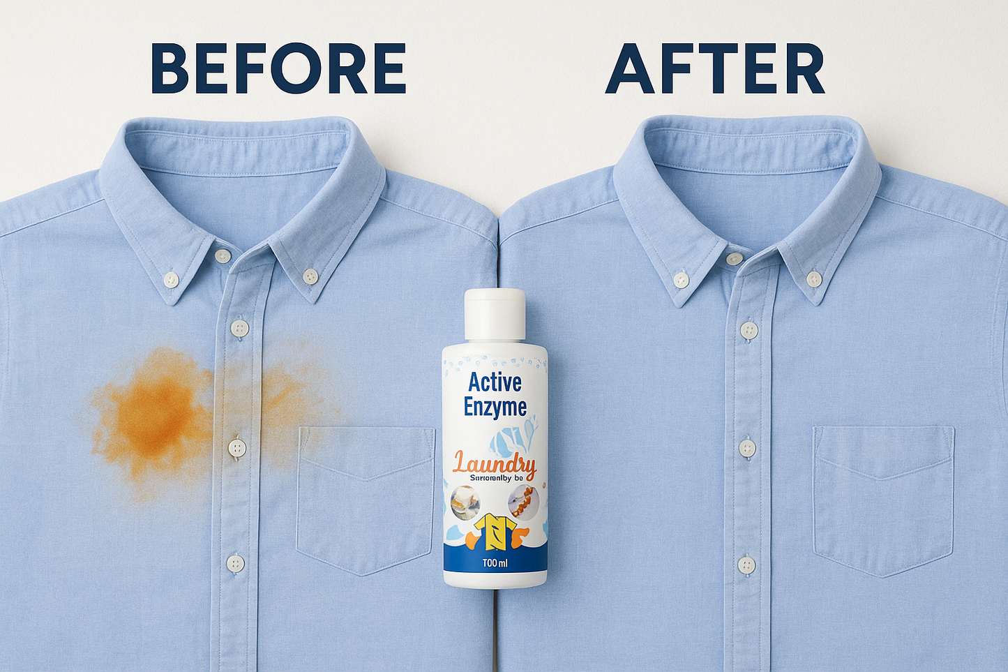 🧴 Active Enzyme Laundry Stain Remover - 🔥 Buy 1 Get 1 Free 🔥