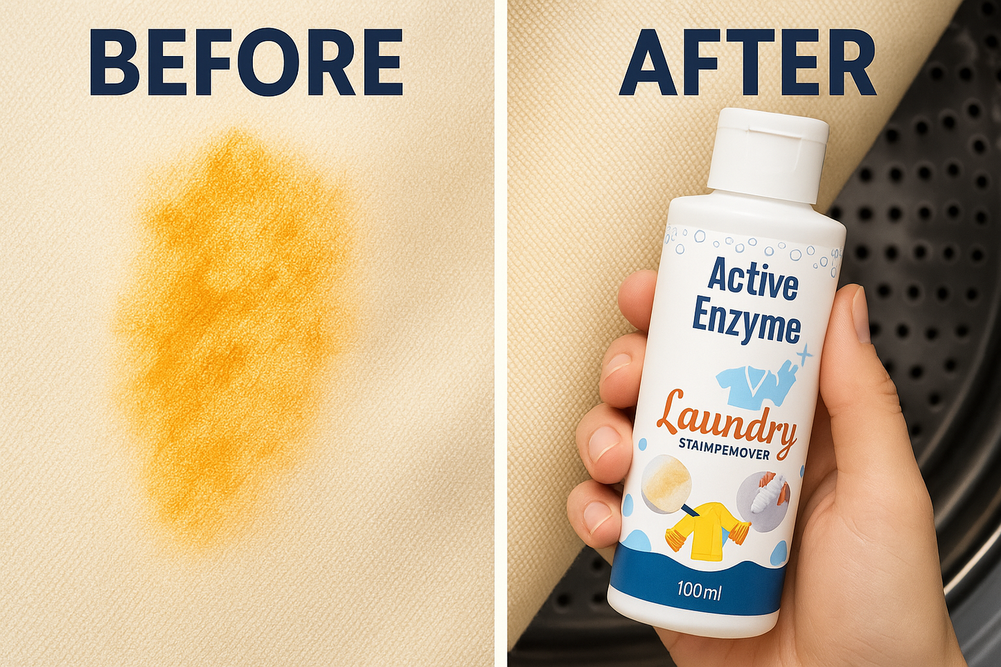 🧴 Active Enzyme Laundry Stain Remover - 🔥 Buy 1 Get 1 Free 🔥