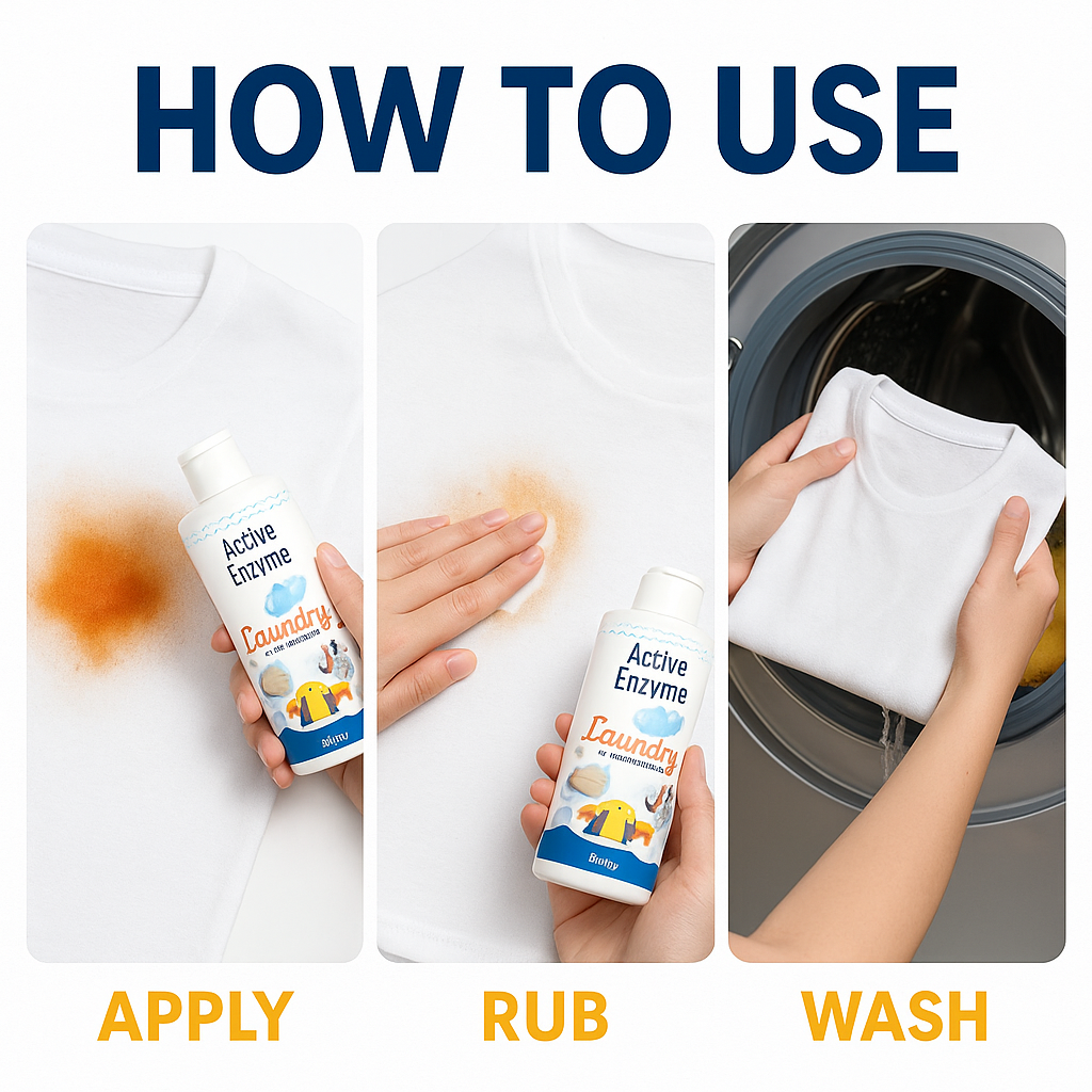 🧴 Active Enzyme Laundry Stain Remover - 🔥 Buy 1 Get 1 Free 🔥