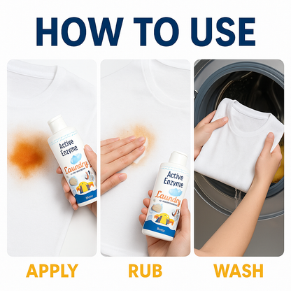 🧴 Active Enzyme Laundry Stain Remover - 🔥 Buy 1 Get 1 Free 🔥