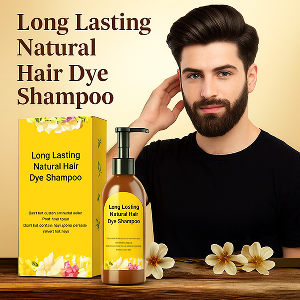 Long Lasting Natural Hair Dye Shampoo – Buy 1 Get 3 Free Limited Offer