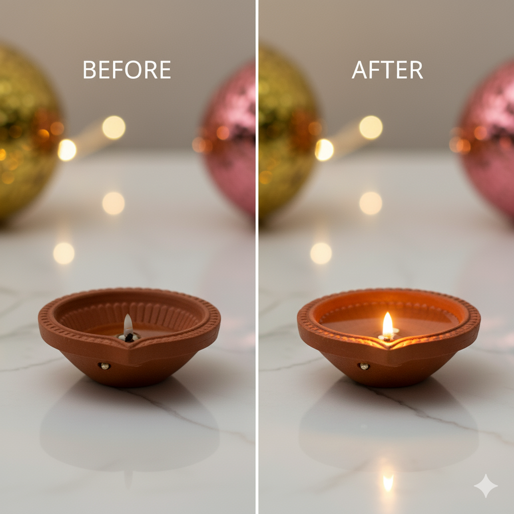 LED Water Sensor Diyas – A Safe, Elegant Glow for Every Occasion (Pack of 6\12\18\24)