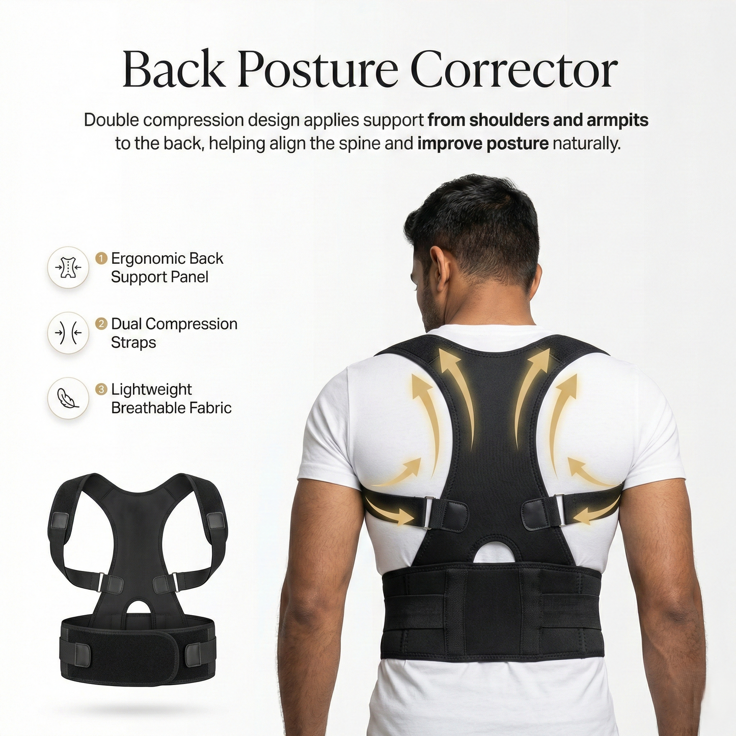#1 India Trending Posture Corrector Belt 🩺 | Clinically Designed for Daily Use  - 50% OFF