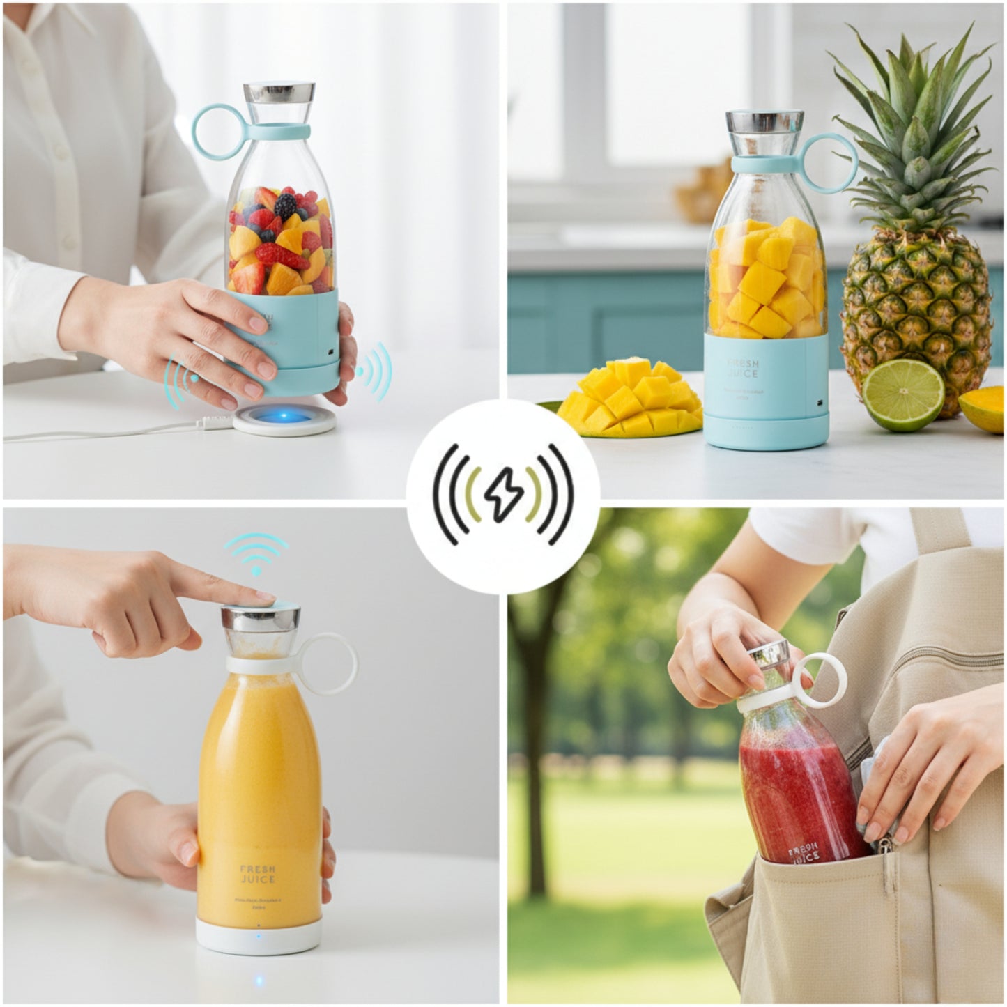 🧃 Fresh Juice Portable Mini Blender - 50% OFF