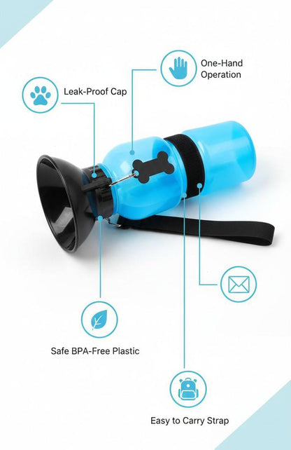 The Ultimate Outdoor Portable Dog Water Bottle - 50% OFF